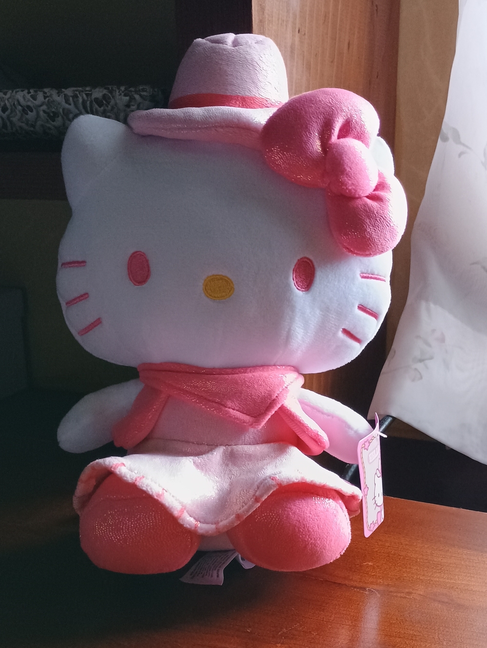 Cracker Barrel Hello Kitty Cowgirl Pink Sparkle Plush Exclusive Sanrio NWTS